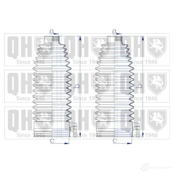Пыльник рулевой рейки QUINTON HAZELL 5050438112719 TW VMMUV qg1577 674143