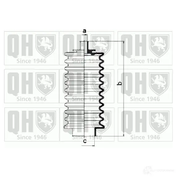 Пыльник рулевой рейки QUINTON HAZELL H816 HR 5016593078376 qg1006 673772 - Изображение 1