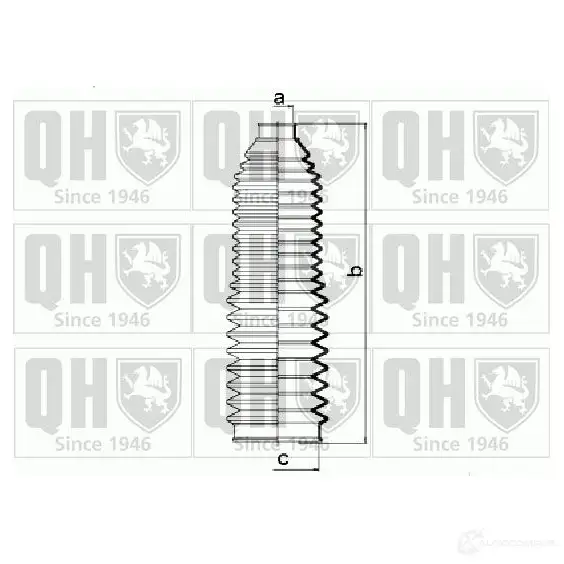 Пыльник рулевой рейки QUINTON HAZELL 5050438098143 qg1423 3RS QQ 674014 - Изображение 1
