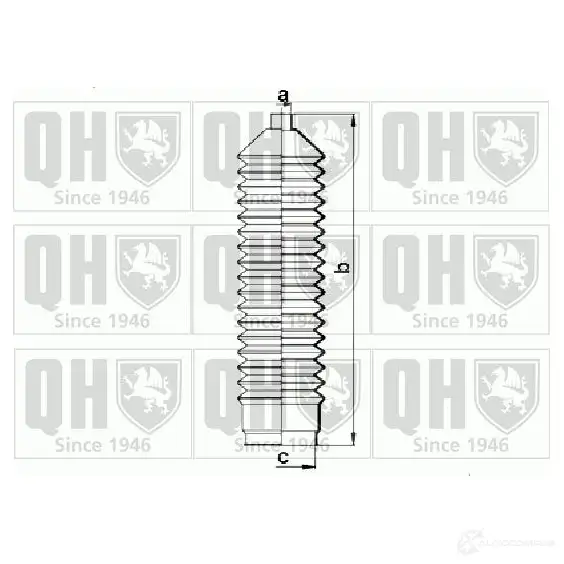 Пыльник рулевой рейки QUINTON HAZELL 5016593491151 7OI72 K 673844 qg1179