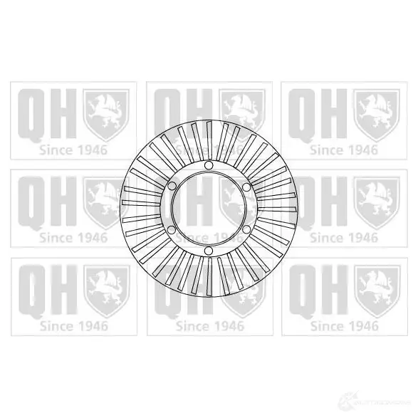 Тормозной диск QUINTON HAZELL V4KOOZ bdc4717 BDC 4717P 646860