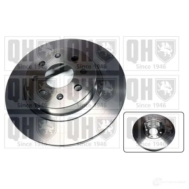 Тормозной диск QUINTON HAZELL BDC550 2P EM9F08X 647390 bdc5502 изображение 1