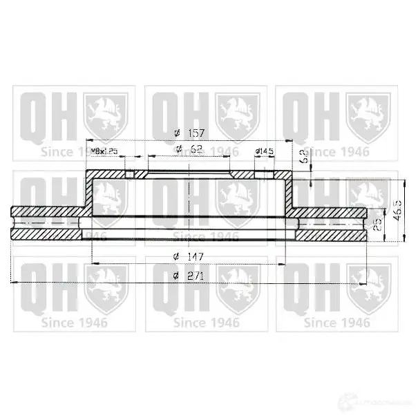 Тормозной диск QUINTON HAZELL bdc3926 646572 B DC3926P IFLP5 - Изображение 1