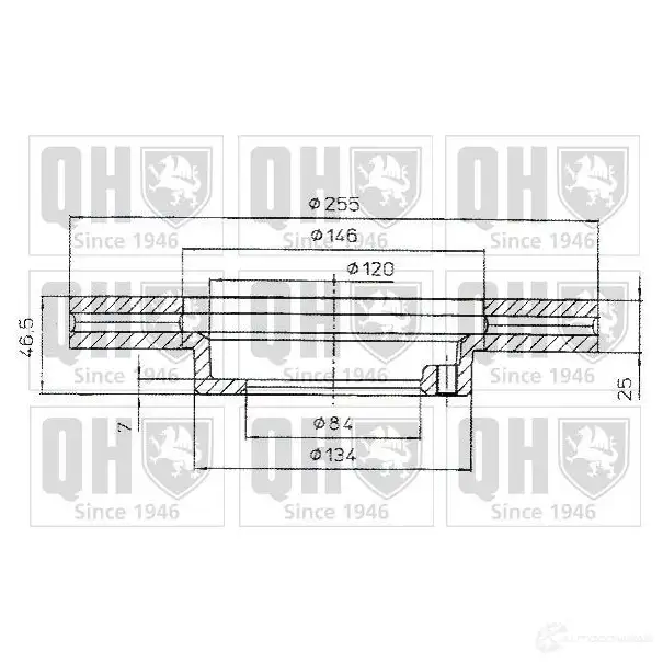 Тормозной диск QUINTON HAZELL bdc4818 646939 BD C4818P 3KMCU25 - Изображение 1