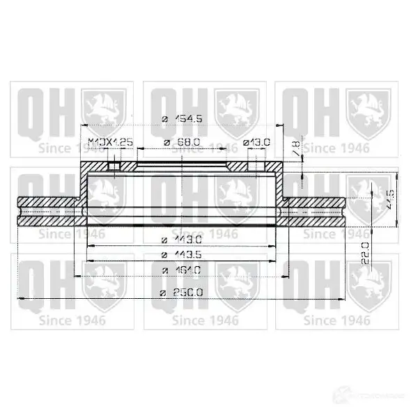 Тормозной диск QUINTON HAZELL BDC353 8P bdc3538 646319 PR02TWI - Изображение 1