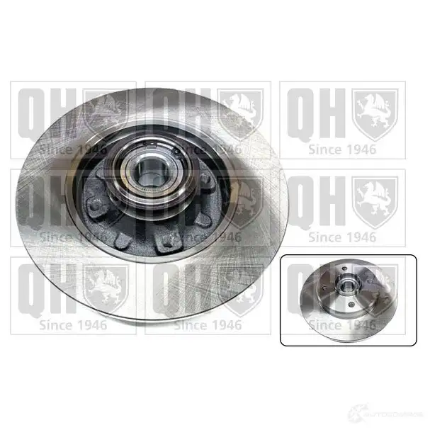 Тормозной диск QUINTON HAZELL bdc6166 EQEH 84P 1437963071