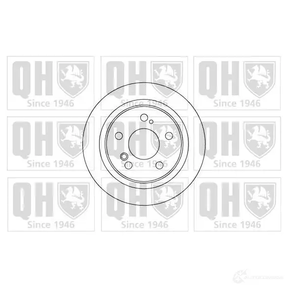 Тормозной диск QUINTON HAZELL B DC4538P 4EWQEEQ 646738 bdc4538