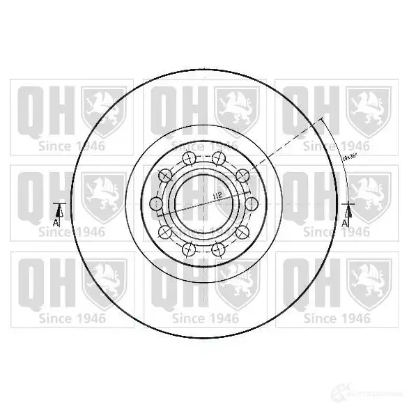 Тормозной диск QUINTON HAZELL bdc4788 TPQ3L5 BDC 4788P 646913 изображение 1