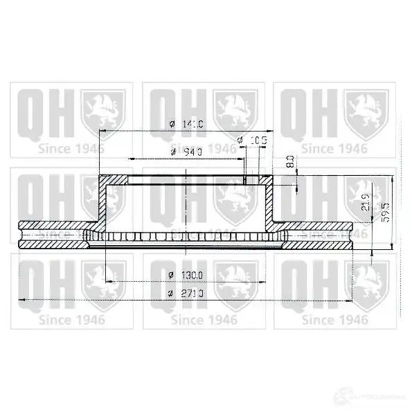 Тормозной диск QUINTON HAZELL 646419 0YOUS B DC3684P bdc3684 - Изображение 1