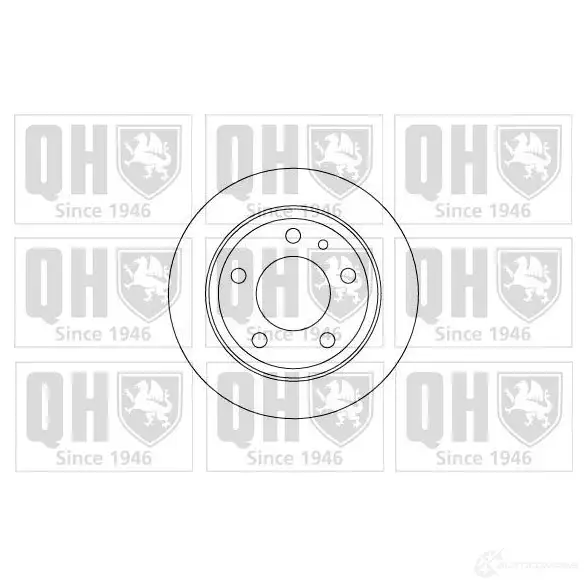 Тормозной диск QUINTON HAZELL BDC4 523P 62XYK1 646729 bdc4523