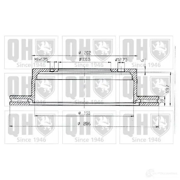 Тормозной диск QUINTON HAZELL bdc3922 646569 LS00N BD C3922P - Изображение 1