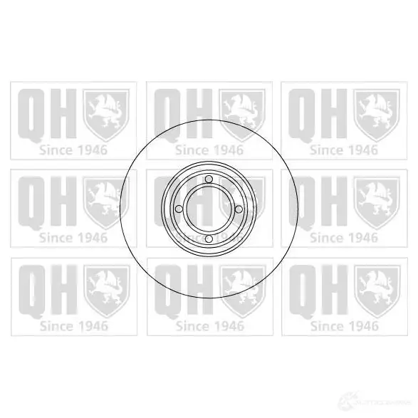 Тормозной диск QUINTON HAZELL BDC 3355P 646227 QJXS4F bdc3355