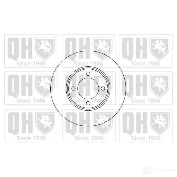 Тормозной диск QUINTON HAZELL bdc3337 B DC3337P 1MG7O39 646218