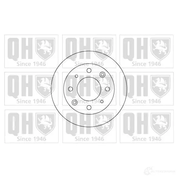 Тормозной диск QUINTON HAZELL YBSKF BDC 3384P bdc3384 646241