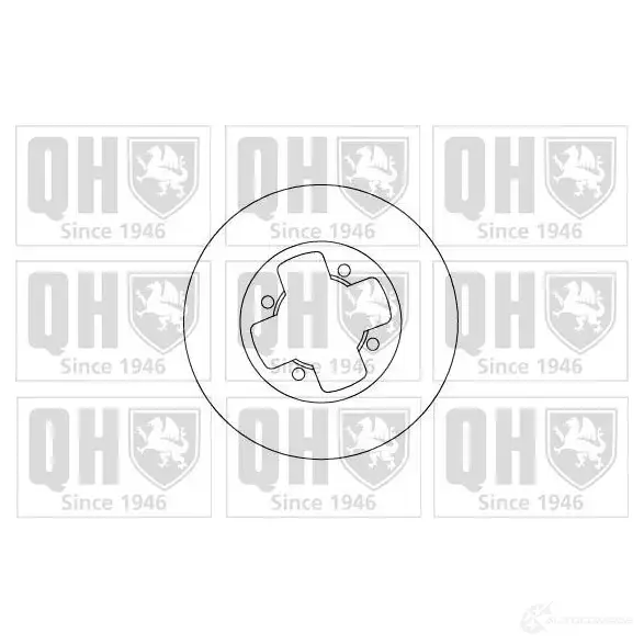 Тормозной диск QUINTON HAZELL KRQU0 BDC33 63P bdc3363 646231