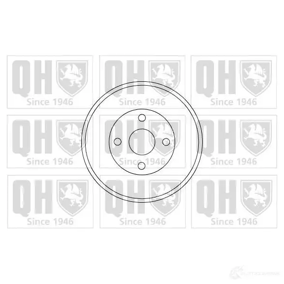 Тормозной барабан QUINTON HAZELL 648016 5016593606555 X65W TT bdr328