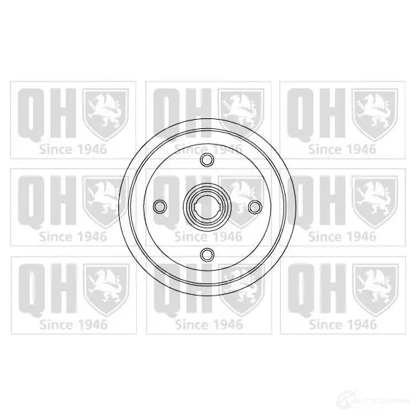 Тормозной барабан QUINTON HAZELL bdr252 1V8N SVX 5016593296466 647989