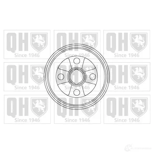 Тормозной барабан QUINTON HAZELL 5016593607378 bdr510 L1442 UM 648092