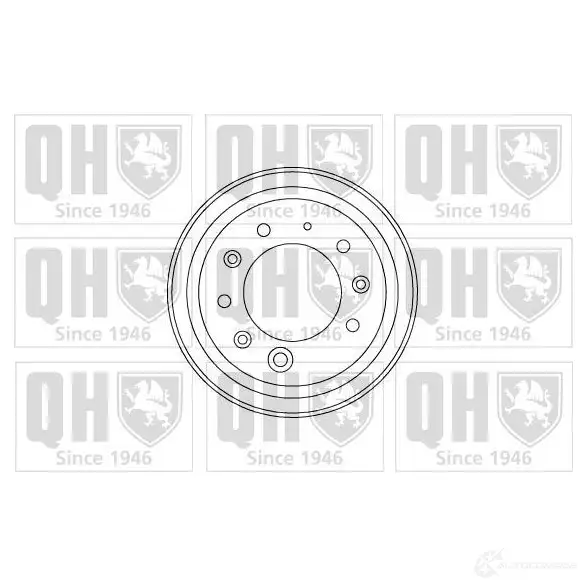 Тормозной барабан QUINTON HAZELL PX3W8 VD 5016593211636 bdr106 647901