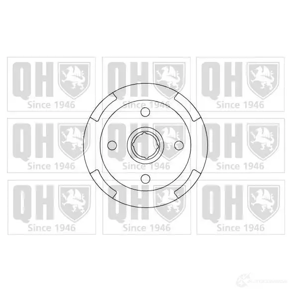 Тормозной барабан QUINTON HAZELL 5016593280908 647964 bdr219 YTQWM 9