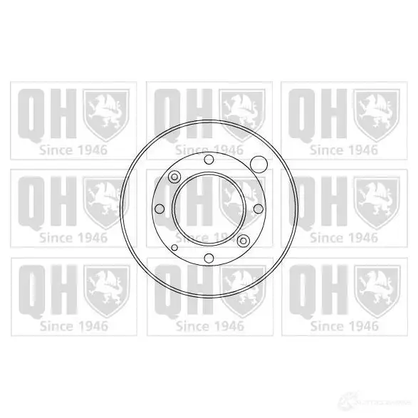 Тормозной барабан QUINTON HAZELL 648117 OG DZFO8 5016593607620 bdr555
