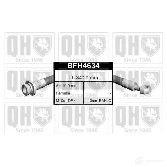 Тормозной шланг QUINTON HAZELL 648499 Z 4GEUMB bfh4634 5016593296664
