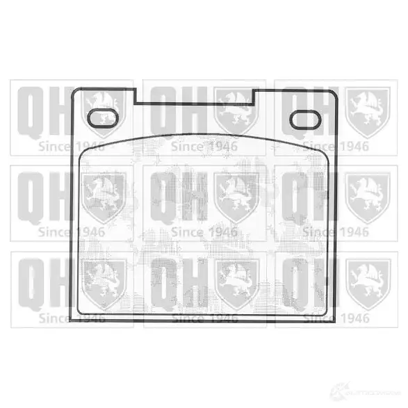 Тормозные колодки, комплект QUINTON HAZELL 650081 FQZ1A8 bp101 2008 8