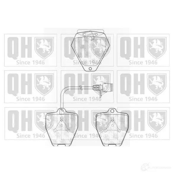 Тормозные колодки, комплект QUINTON HAZELL 651424 bp899 2145 2 21454