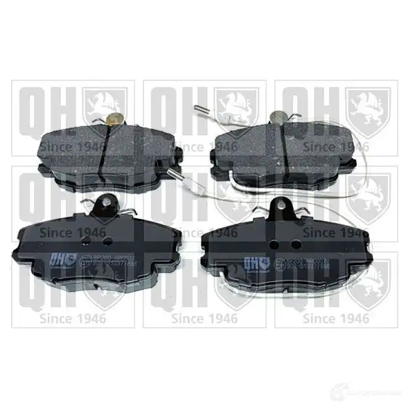 Тормозные колодки, комплект QUINTON HAZELL bp200 20 772 20937 650923