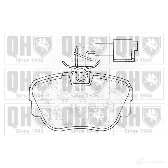 Тормозные колодки, комплект QUINTON HAZELL 74SX2NY 651162 bp534 21 173