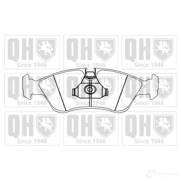 Тормозные колодки, комплект QUINTON HAZELL 01LO82A 651407 218 62 bp874
