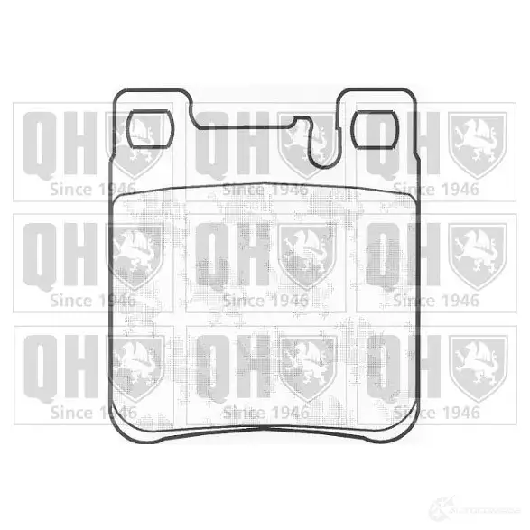Тормозные колодки, комплект QUINTON HAZELL bp706 2130 5 651284 DVHLZF