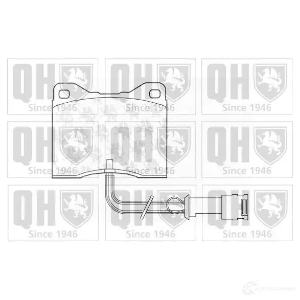 Тормозные колодки, комплект QUINTON HAZELL 2009 6 bp652 651248 20097