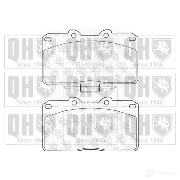 Тормозные колодки, комплект QUINTON HAZELL 650193 2144 5 bp1162 7Z52I