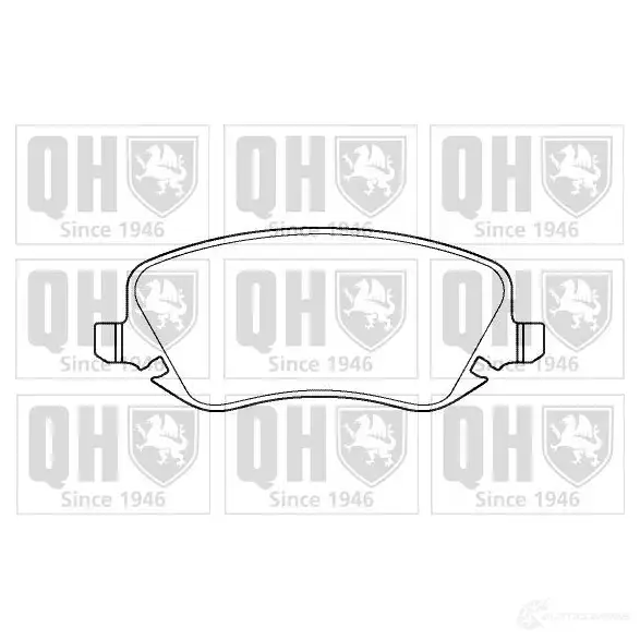 Тормозные колодки, комплект QUINTON HAZELL bp1400 2 3761 650437 4XM70E