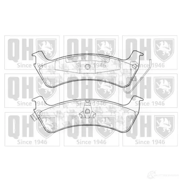 Тормозные колодки, комплект QUINTON HAZELL 650205 bp1173 7502 -D713 7502A-D666 изображение 0