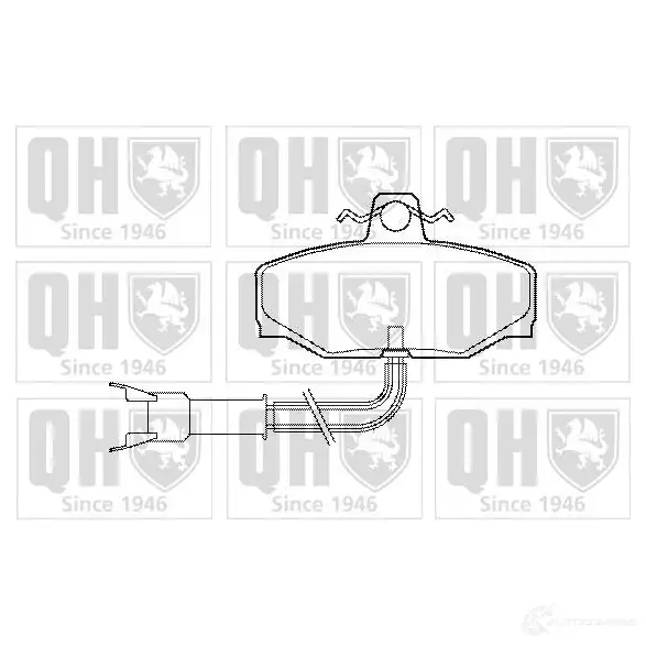Тормозные колодки, комплект QUINTON HAZELL bp518 202 33 20572 651146