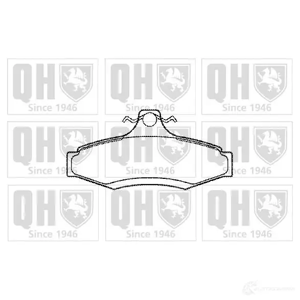 Тормозные колодки, комплект QUINTON HAZELL 2 3237 69GQPJH bp1070 650124
