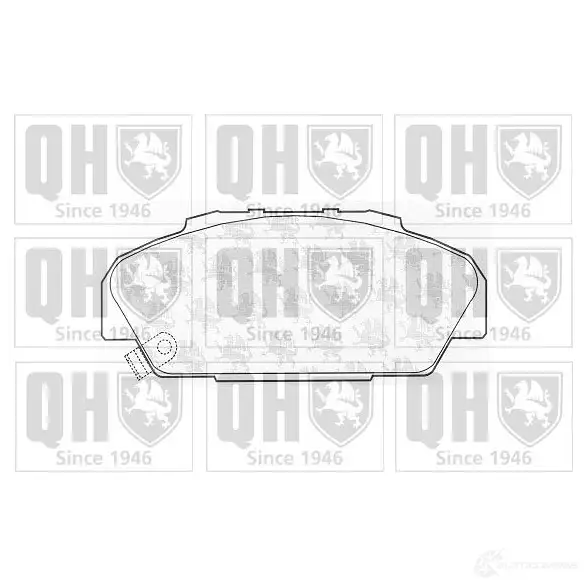 Тормозные колодки, комплект QUINTON HAZELL bp895 23 197 651421 0M6U9XL
