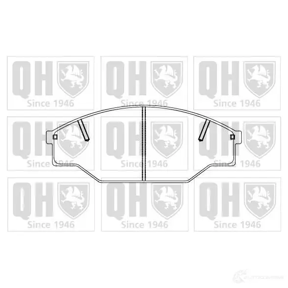 Тормозные колодки, комплект QUINTON HAZELL 2 1158 DMTNK 651390 bp856