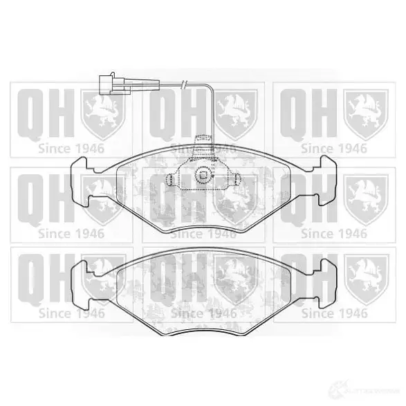 Тормозные колодки, комплект QUINTON HAZELL bp1014 2321 8 650083 23220