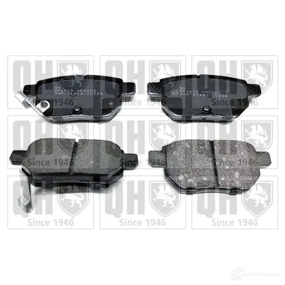 Тормозные колодки, комплект QUINTON HAZELL 650672 24611 bp1619 246 10