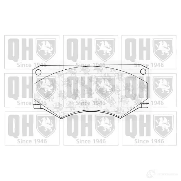 Тормозные колодки, комплект QUINTON HAZELL TM61WZ bp286 2046 5 650977 изображение 0