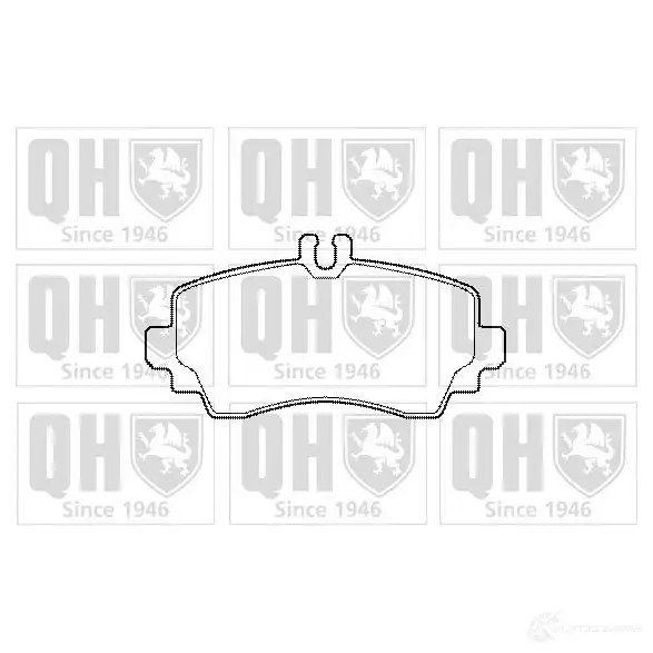 Тормозные колодки, комплект QUINTON HAZELL 650511 Q9UURP8 230 70 bp1469