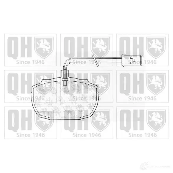 Тормозные колодки, комплект QUINTON HAZELL 2 0893 650946 bp226 HWDQM