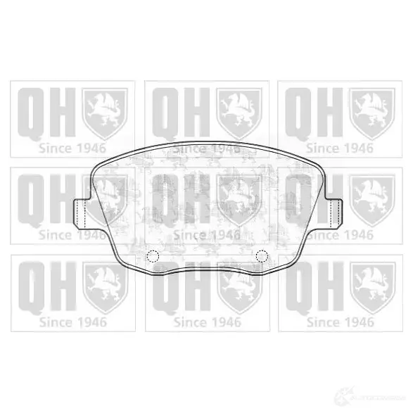 Тормозные колодки, комплект QUINTON HAZELL bp1336 1QCHW 650368 2358 1