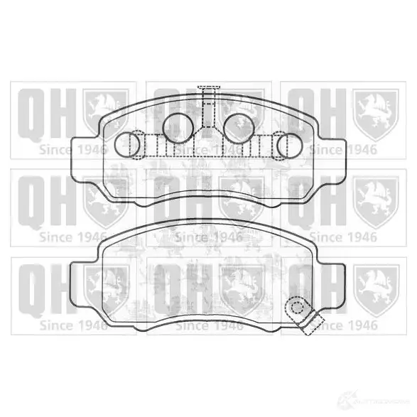 Тормозные колодки, комплект QUINTON HAZELL bp1146 23 616 650176 IZ3USAI изображение 0