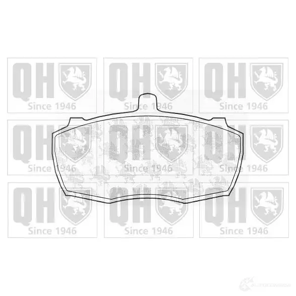 Тормозные колодки, комплект QUINTON HAZELL Y2LN7 2090 4 bp294 650980 изображение 0
