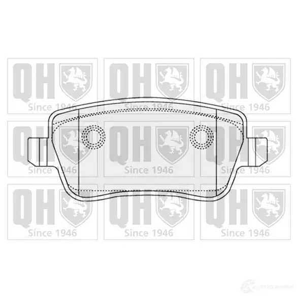 Тормозные колодки, комплект QUINTON HAZELL 650550 bp1506 5WKIQ 24 150