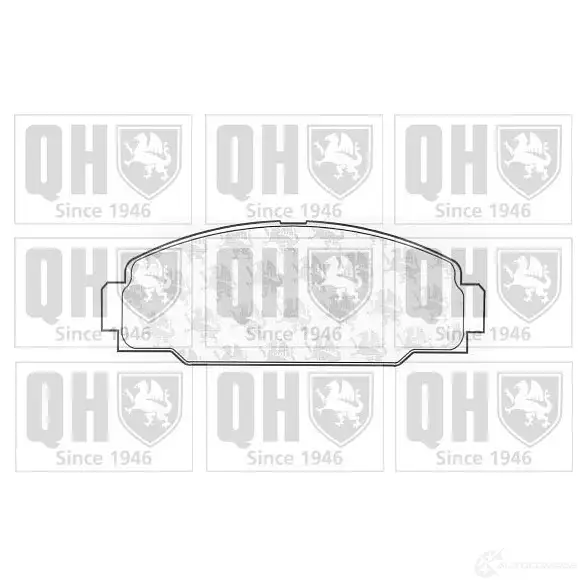 Тормозные колодки, комплект QUINTON HAZELL Z8GWAR bp1011 650082 21 783